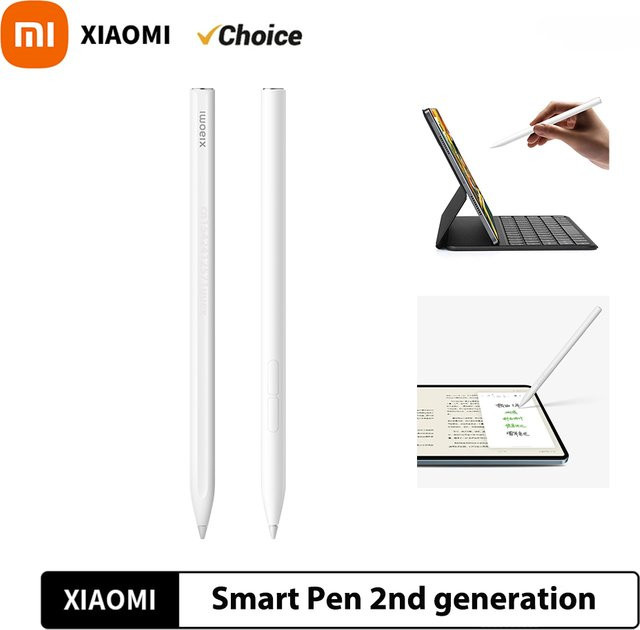 Xiaomi Stylus Pen 2. Generation White für Mi Pad 5/6 und 5 Pro/6 Pro mit 240 Hz für Zeichnen, Schreiben und Screenshots, Länge: 152 mm - Bild 1