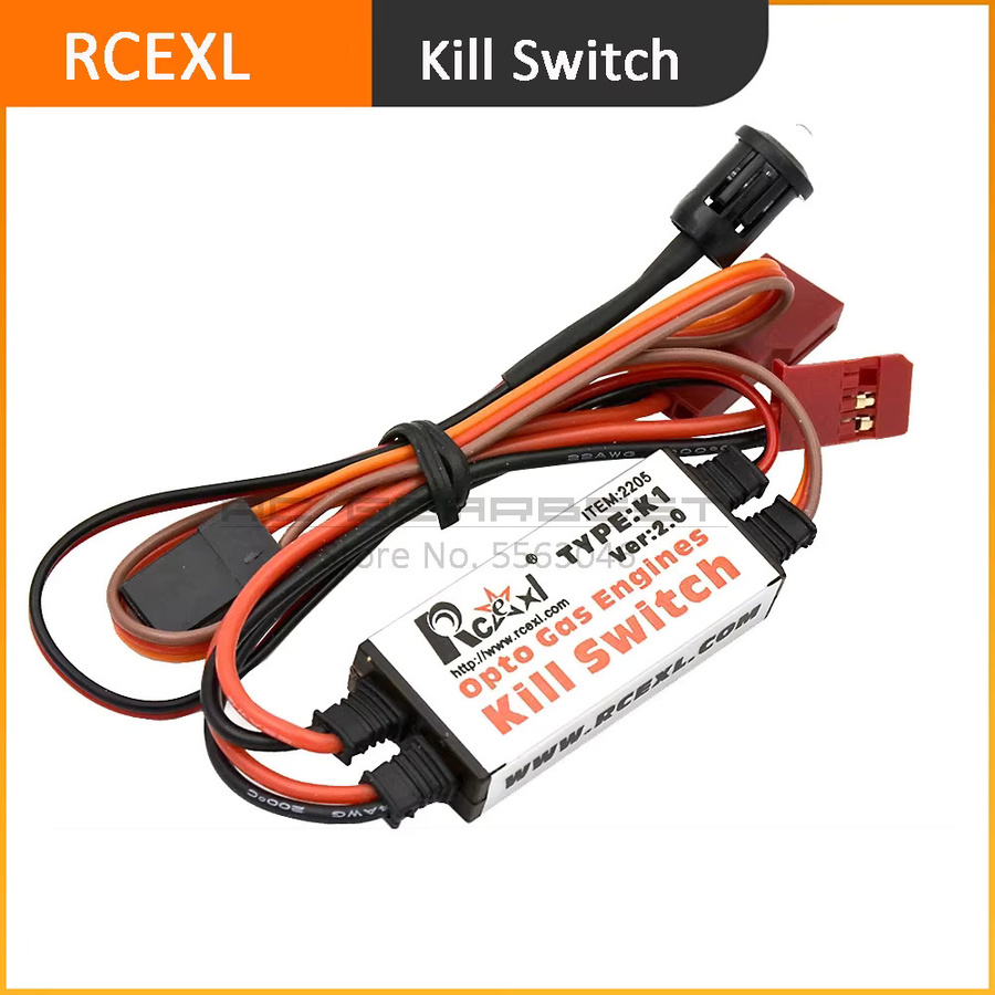SKYAREA Rcexl Opto Gas Motor Kill Switch Abschaltung Version 2,0, 2-teiliges Set - Bild 2