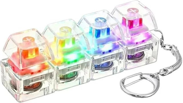 Schlüsselanhänger Tastatur LED-Licht, Unisex - Bild 1