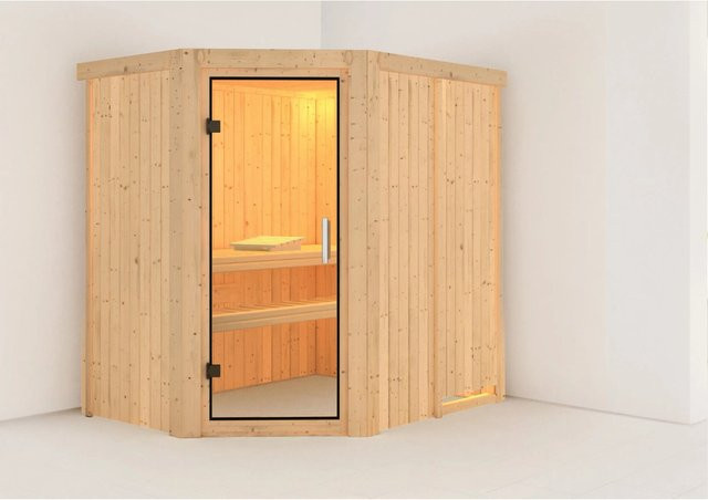 Karibu Sauna Cleo in Braun - Bild 1