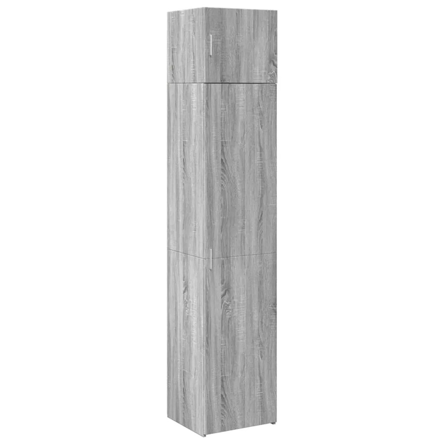 vidaXL Hochschrank Grau Sonoma modern mit Scharniertüren und Regalböden, B/T/H: 45 x 42,5 x 225 cm - Bild 2