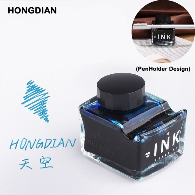 HONGDIAN Füllfederhalter-Tinte in verschiedenen Farben in Glasflaschen mit 18 ml, 60 ml und 70 ml - Bild 1