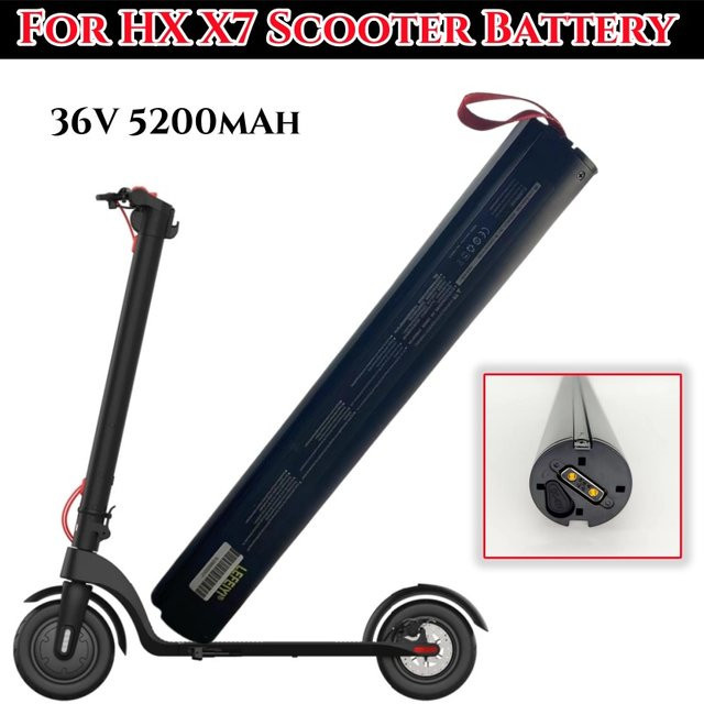 HX X7 Elektroroller Ersatzbatterie 36 V 5200 mAh 18650 10S2P in Schwarz - Bild 1