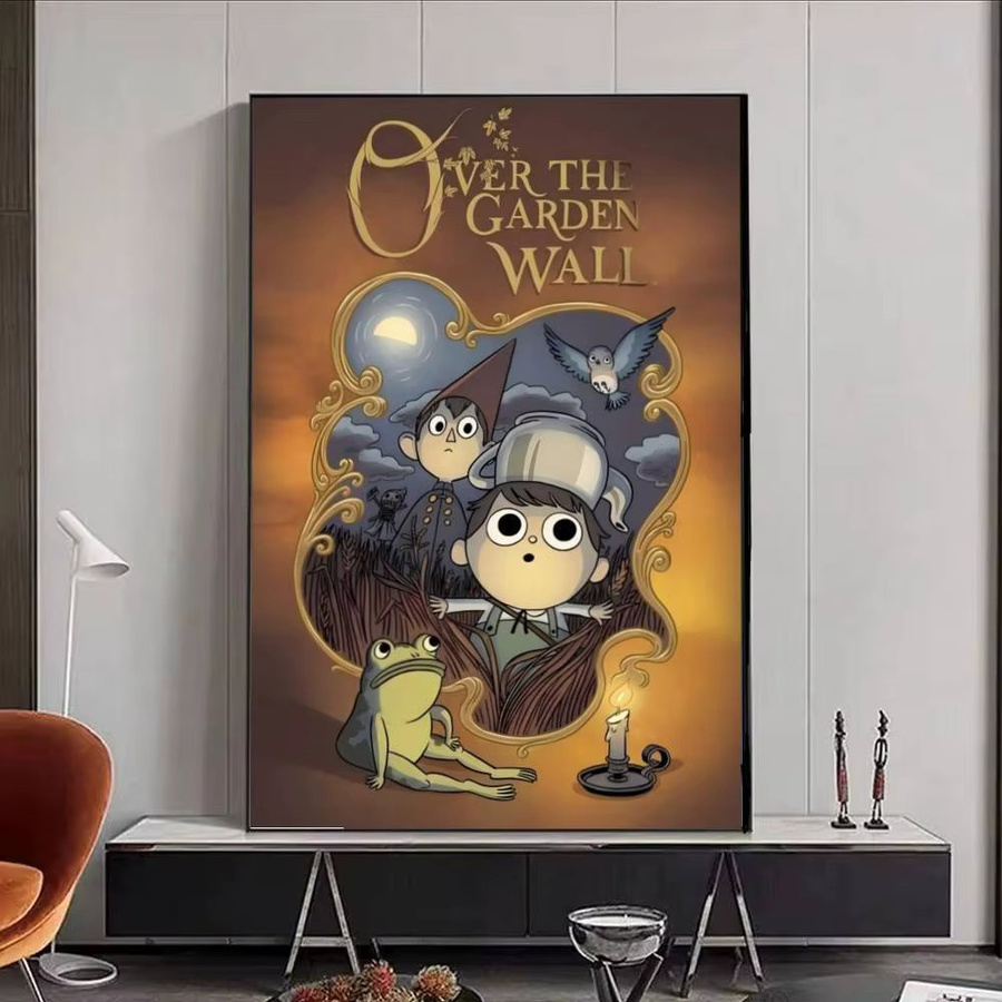 Anime Over the Garden Wall Wandaufkleber aus Papier, Mehrfarbiger Wanddekor für Wohnzimmer und Bar, B/H: 15,0 x 15,0 cm - Bild 6