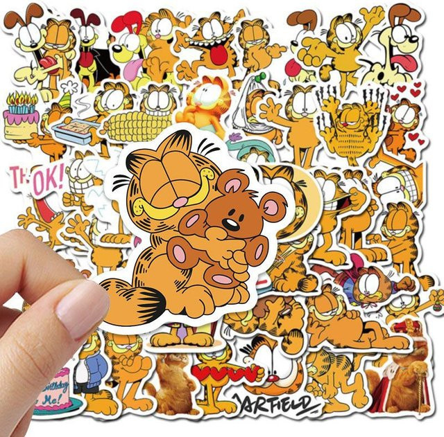 Garfield DIY-Aufkleber, 100 Stück, multicolor, paper - Bild 1