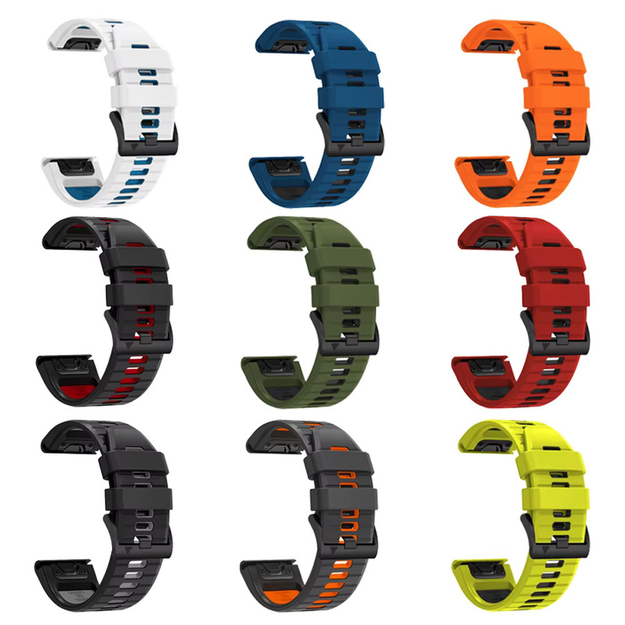 Garmin Uhrenarmband Silikon, 22/26 mm, Weiß, Unisex - Bild 1