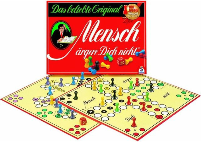 Schmidt Spiele Mensch ärgere dich nicht Jubiläumsausgabe Brettspiel Holz - Bild 2