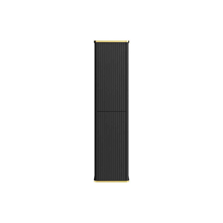 Badschrank Keliza von Vente-unique in Schwarz im Art-déco-Stil, Wandmontage, Breite: 35 cm, Höhe: 140 cm, Tiefe: 25 cm - Bild 2