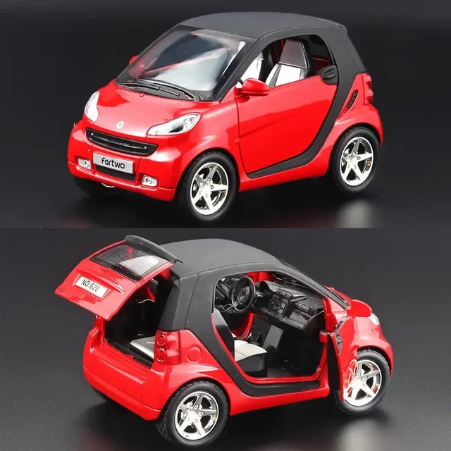 KaKBeir Benz SMART Modell Auto 1:32 Metall Legierung mit Licht und Sound - Bild 1