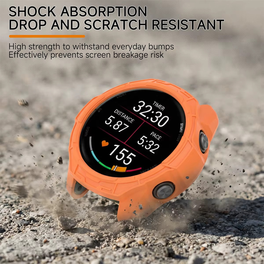 CHIICSMART Schutzhülle für Garmin Forerunner 570, Silikon, Green, Unisex - Bild 4