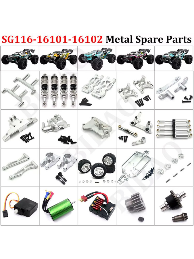 BIBAO Metall-Upgrade-Arm, Zubehör, Fahrzeuge, Grau - Bild 2