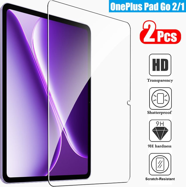 OnePlus Pad Go Displayschutzfolie aus gehärtetem Glas, transparent - Bild 1