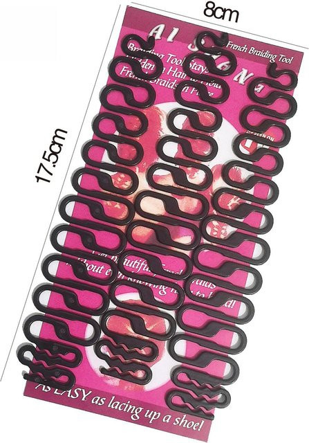 Love Home Garden Haarflechtwerkzeug, 3er-Set, Schwarz, Damen - Bild 1