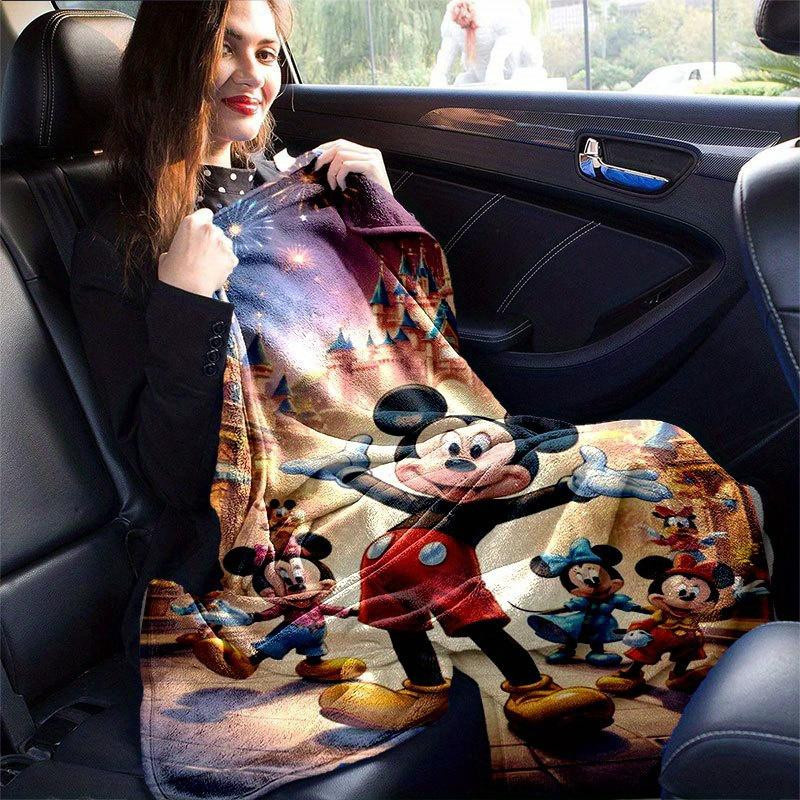 Living Need F Mickey und Minnie Cartoon-Decke aus Flanell, bunte Plüschdecke für das ganze Jahr, B/B: 80 x 120 cm - Bild 5