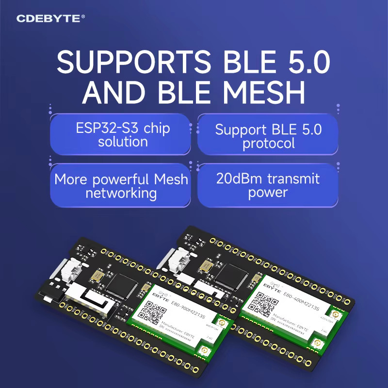 CDEBYTE EoRa-HUB Serie Open Source Development Board ESP32-S3 mit LR1121 Dual-Band 2,4G 400M/900M LoRaWAN und OLED in Schwarz - Bild 5