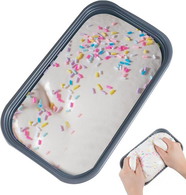 A Family Of Home Textiles Klebrige Box Kuchen Squishy, Knetspielzeug - Bild 1