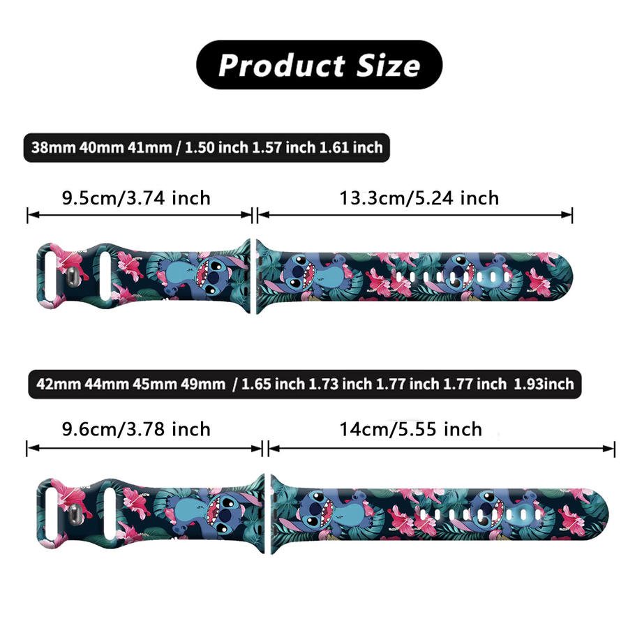 Disney Stitch Uhrenarmband Silikon, Bunt, Unisex - Bild 5