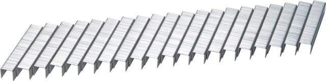 LUX-TOOLS Flachdrahtklammern Comfort aus verzinktem Stahl, Farbe: Silber, 1.000 Stück, Breite: 10,6 mm, Höhe: 6 mm - Bild 1