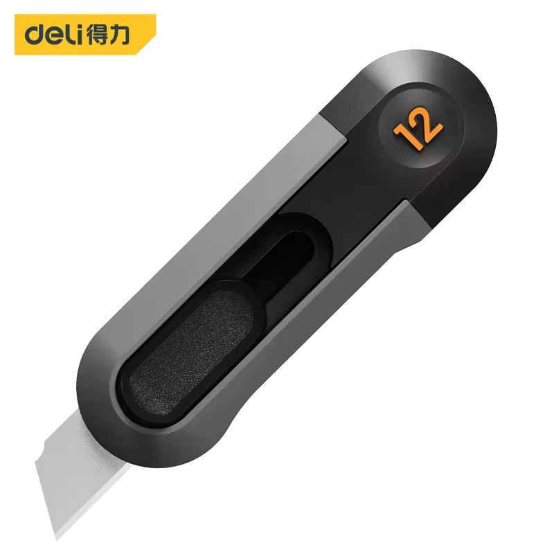 Deli Multifunktions-Universalmesser aus Kohlenstoffstahl mit automatischer Einziehfunktion, Grün - Bild 6