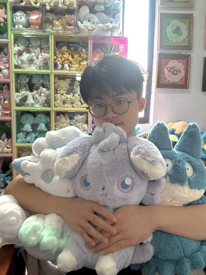 Aoger Pokémon Espurr Plüschpuppe, lila - Bild 3