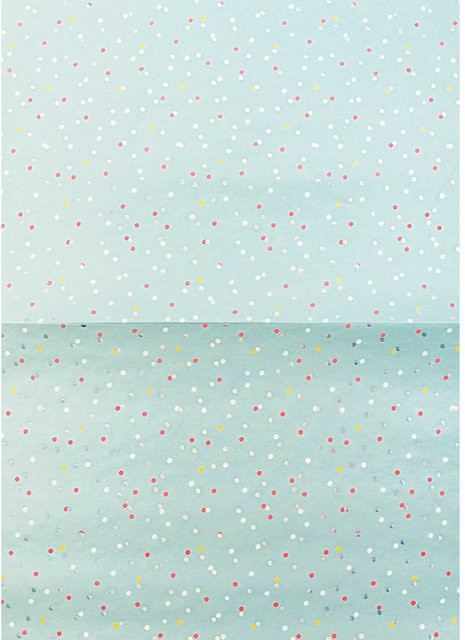 Rico Design Paper Patch Bastelpapier mit irisierenden Neon-Punkten in Gold und Multicolour, B: 30 cm, H: 42 cm - Bild 1
