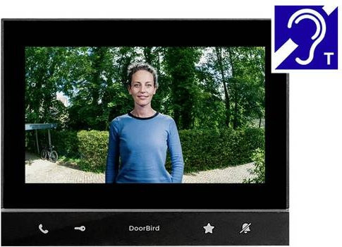 DoorBird A1103T IP-Video-Türsprechanlage mit WLAN und LAN, Inneneinheit in Schwarz - Bild 1