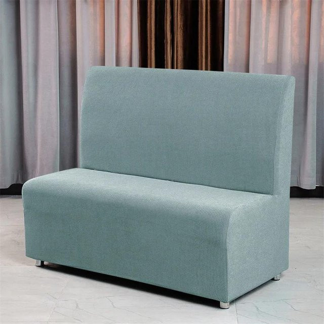 Yiran Furniture Ärmelloser Fleece Sofabezug aus Stretch-Polyester, Schmutzabweisende Couchabdeckung in Blau, 1 Stück - Bild 1