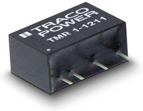 TracoPower TMR 1-4811 DC/DC-Wandler in Schwarz, 1 Ausgang, 48 V/DC zu 5 V/DC, 200mA, 1W - Bild 1
