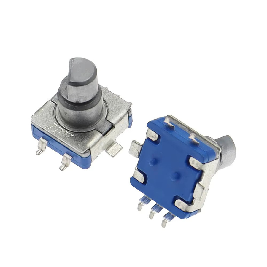 5 Stück EC11 SMD Encoder mit Schalter, 30 Positionen, 15 Impulse, Wellenlänge: 10 mm, Blau - Bild 1