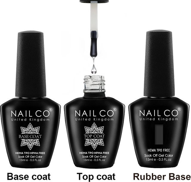 NAILCO Gummi-Basisgel, 15 ml, transparent, glänzend - Bild 1