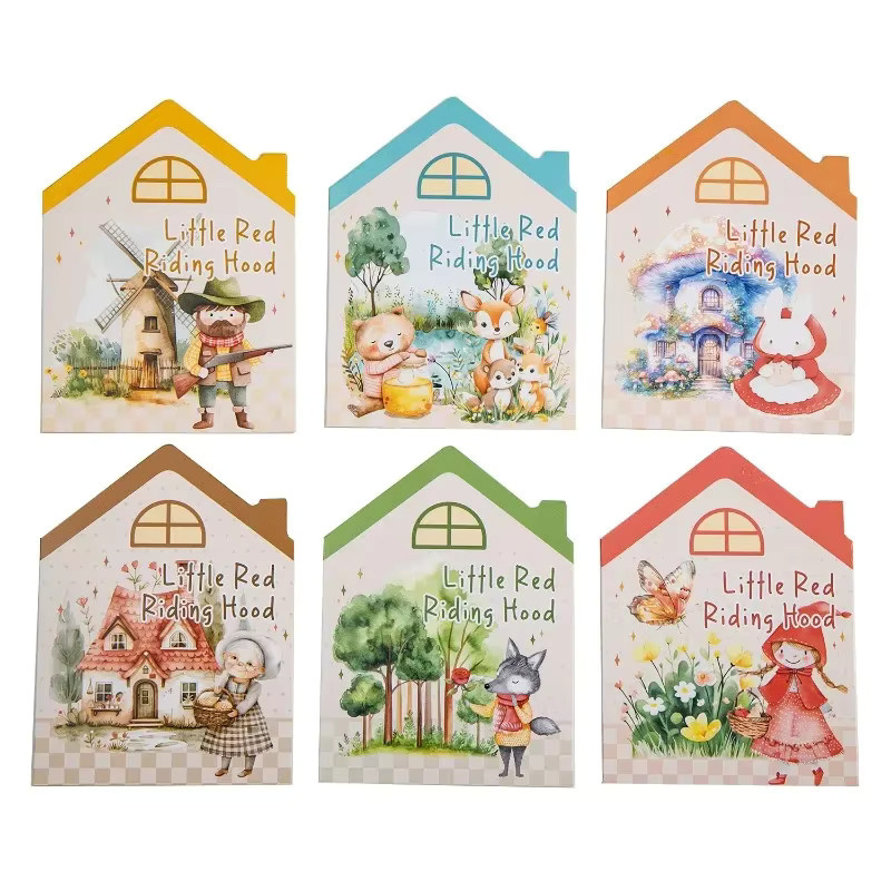 15 Stück Märchen-Schreibwaren Set mit Pilz- und Rotkäppchen-Motiven für Collagen und Sammelalben, Multicolor, B: 13,0 cm, H: 8,0 cm - Bild 2