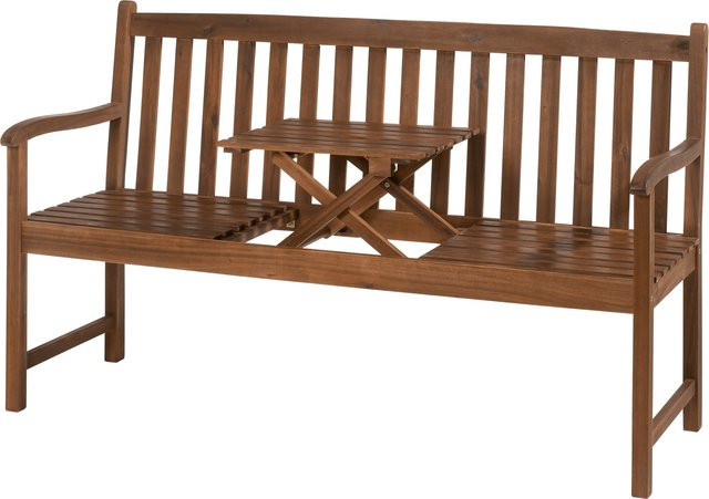 LIVARNO Gartenbank Sevilla aus geöltem Akazienholz in Braun, B/T/H: 150 x 60 x 90 cm - Bild 1