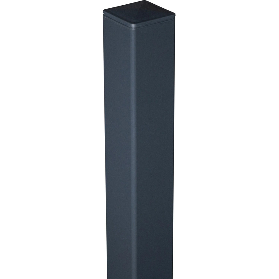 GroJa Aluminium Zaunpfosten Anthrazit zum Aufdübeln B: 6 cm, T: 6 cm, H: 190 cm - Bild 2