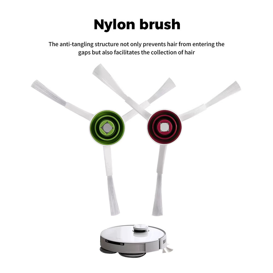 Ecovacs Deebot Zubehör-Set mit Hauptbürste, Seitenbürsten, Staubbehälter, HEPA-Filter, Wischtüchern und Staubbeuteln für Deebot X1 OMNI, TURBO T10 OMNI, TURBO und X1S PRO - Bild 3