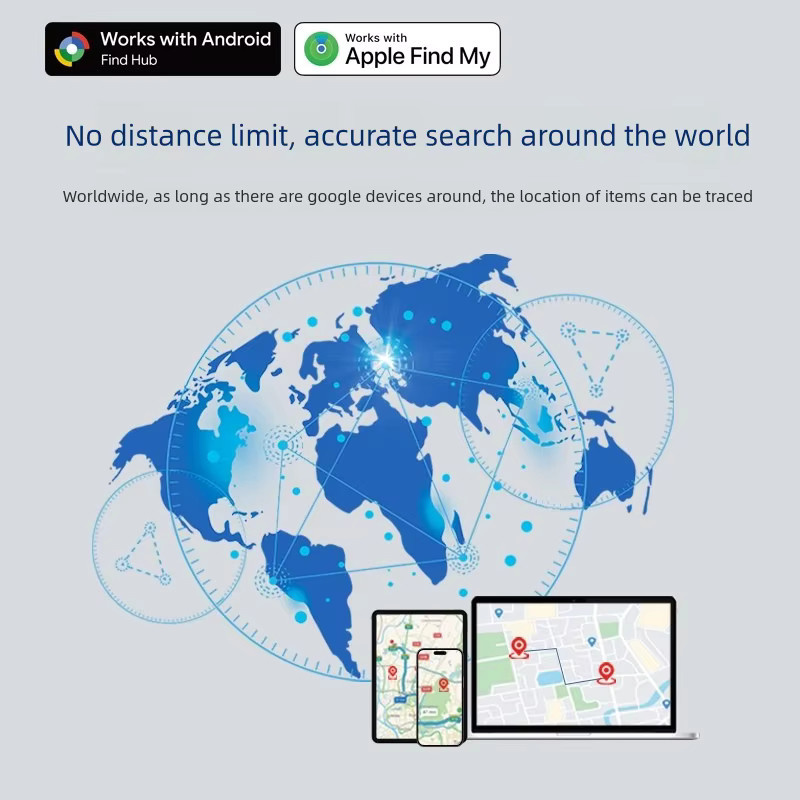 Leapii Bluetooth GPS-Tracker in Schwarz, kompatibel mit Apple Find My und Google Find My Device Network - Bild 2