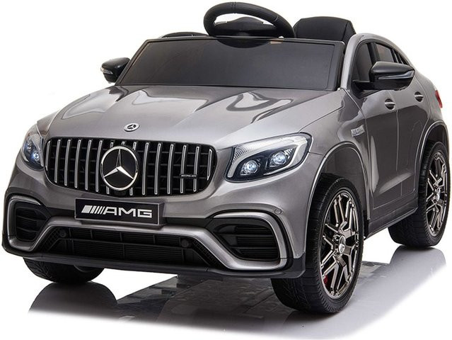 Moni Mercedes AMG GLC 63S Elektroauto mit EVA-Reifen und Fernbedienung silber - Bild 1