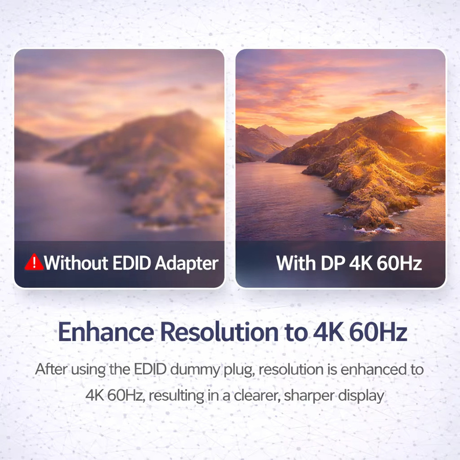 xieoery DisplayPort Dummy-Stecker EDID-Emulator in Rot, 4K UHD Headless Ghost Adapter für GPU und Server - Bild 5
