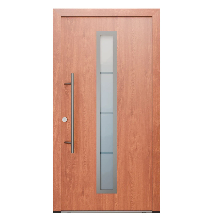FM Türen AS68 Modell 01 Innentür mit Glaseinsatz in Goldene Eiche, Links, inklusive Beschläge Set, B: 100 cm, H: 210 cm - Bild 2