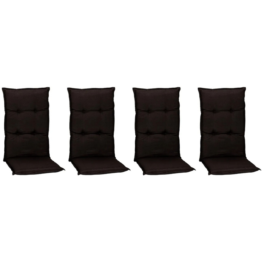 Beo Sitzauflage Hochlehner Trier 4er-Set Dunkelgrau B/H/T: 98 x 46 x 8 cm - Bild 5