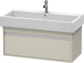Duravit Waschtischunterschrank Ketho in Taupe Matt mit einem Auszug, wandhängend, B/T: 95 x 44 cm - Bild 1