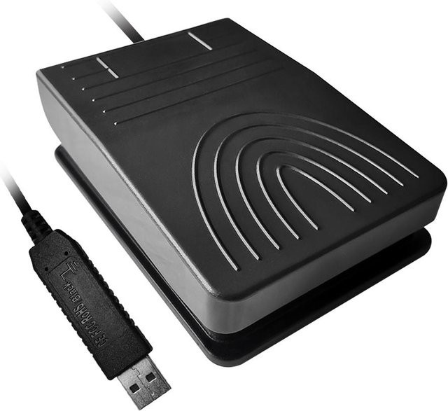 Koogeelife USB-Fußschalter multifunktionales Aktionspedal für die medizinische Bildaufnahme schwarz - Bild 1