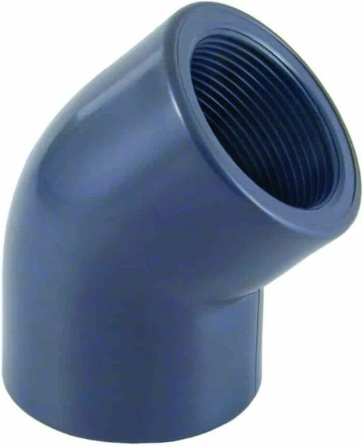 Cepex PVC-U Winkel 45° 1 Zoll PN10 in Blau - Bild 1