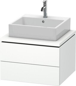 Duravit Waschtischunterschrank L-Cube in Weiß mit 2 Schubkästen, B/T: 62 x 54,7 cm - Bild 1