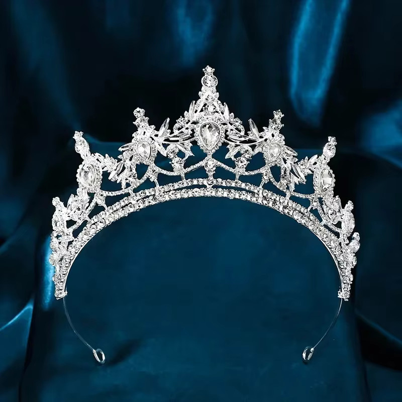 DooMei Haar Tiara mit Wassertropfen und Strass, Damen - Bild 3