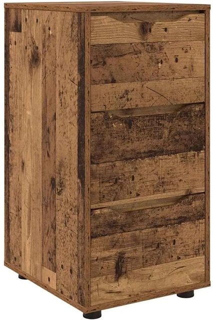 vidaXL Aufbewahrungsschrank aus Holzwerkstoff in Braun, minimalistisches Design für Wohnzimmer oder Schlafzimmer, B/T/H: 40 x 48 x 81 cm - Bild 1