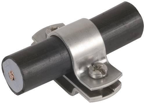 DEHN Leitungshalter 275229 LH ZS 20 aus Edelstahl in Silber, Wandmontage - Bild 1