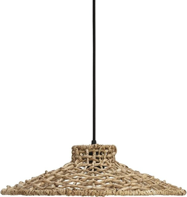 PR Home Sari Pendelleuchte aus Rattan und Metall in Schwarz, B: 29 cm, T: 9 cm, H: 9 cm - Bild 1