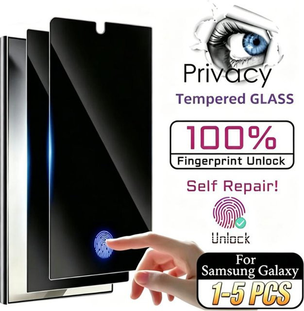Sichtschutz-Displayschutzfolie aus gehärtetem Glas für Samsung Galaxy A56 5G A57 A55 A54 A53 A35 A34 A27 A17 A15 A14 A07 (1-5 Stück) - Bild 1