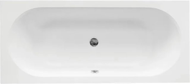 Bad Land Badewanne VITAE Rechteck aus Acryl in Weiß inklusive Styroporverkleidung, Bambus Badewannenablage und Kopfstütze B/T: 180 x 80 cm - Bild 1
