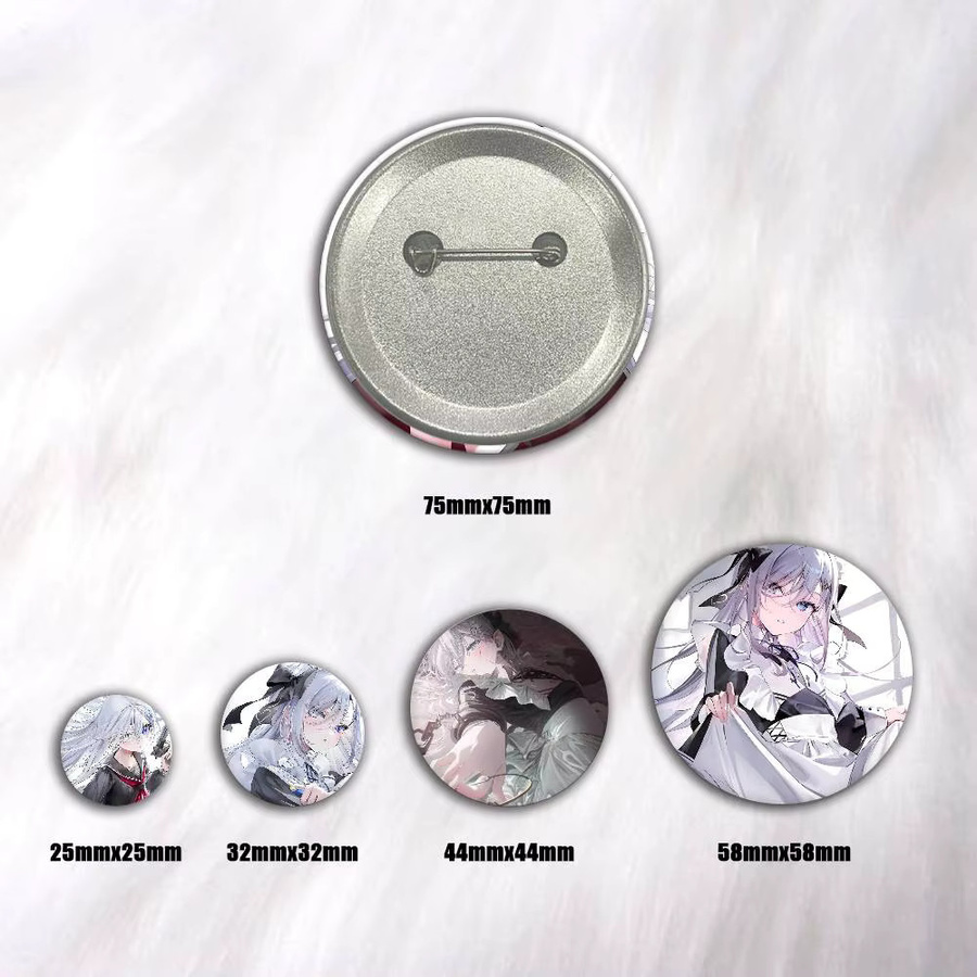 Kayou Abzeichen aus Weißblech, Anime P-Playing Death Games To Put Food On The Table Sorimachi Yuuki - Bild 2